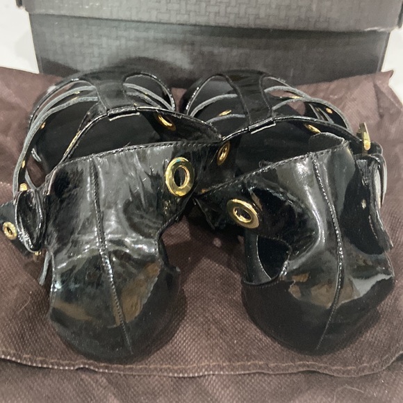 Cole Haan Nike Air Whitney Gladiator sandals 5 w/ gold grommets & buckles - Picture 6 of 12